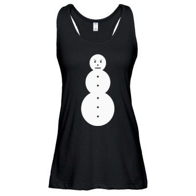 Funny Angry Snowman The Snowman Ladies Essential Flowy Tank