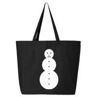 Funny Angry Snowman The Snowman 25L Jumbo Tote