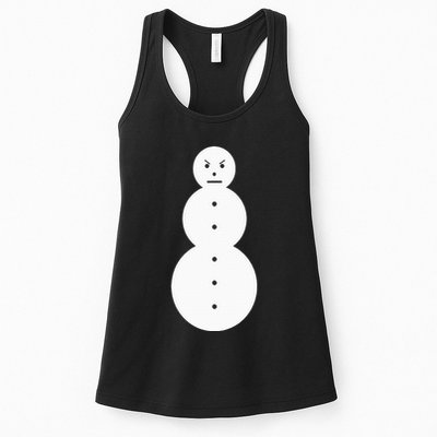 Funny Angry Snowman The Snowman Womens Tank Top