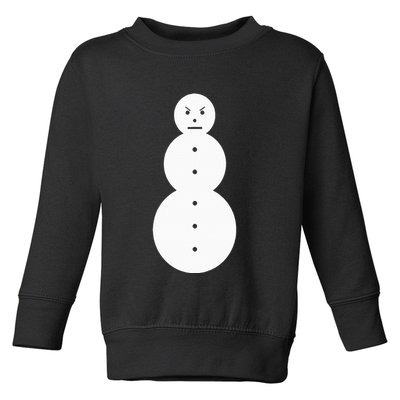 Funny Angry Snowman The Snowman Toddler Sweatshirt
