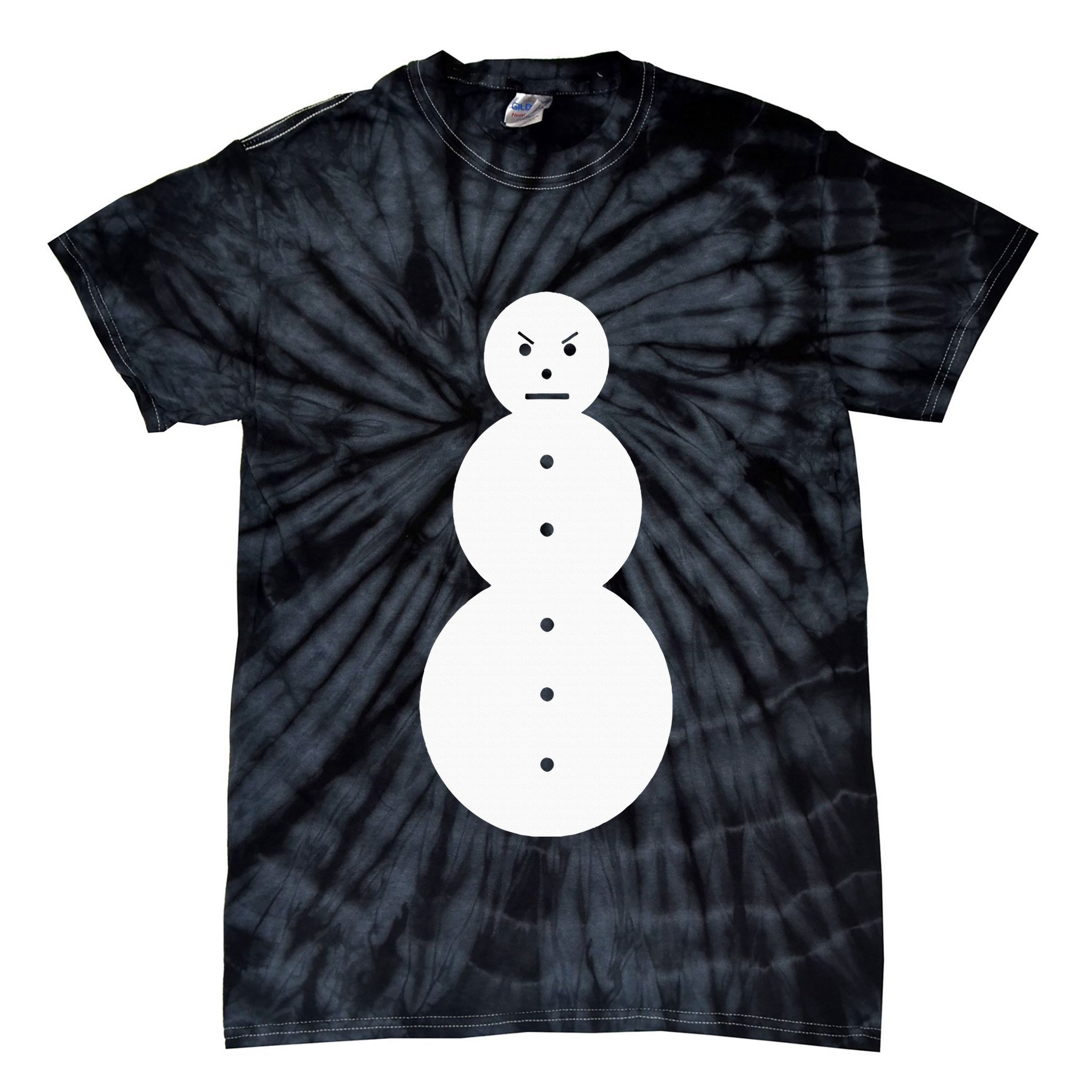 Funny Angry Snowman The Snowman Tie-Dye T-Shirt