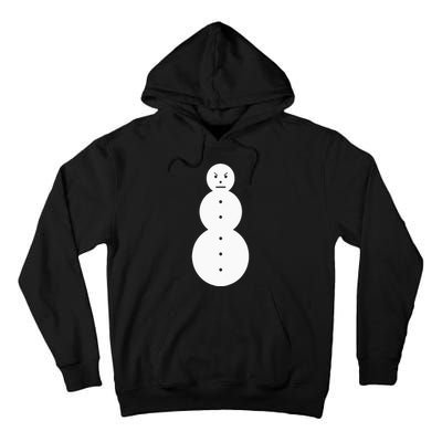 Funny Angry Snowman The Snowman Tall Hoodie