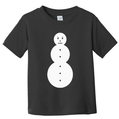 Funny Angry Snowman The Snowman Toddler T-Shirt