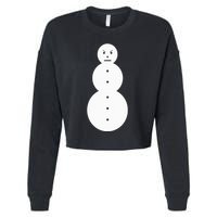 Funny Angry Snowman The Snowman Cropped Pullover Crew
