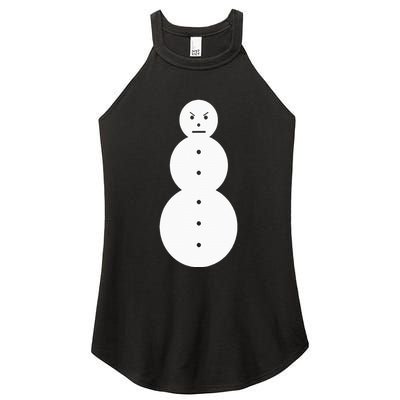 Funny Angry Snowman The Snowman Women's Perfect Tri Rocker Tank