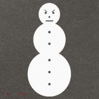 Funny Angry Snowman The Snowman Cotton Canvas Backpack