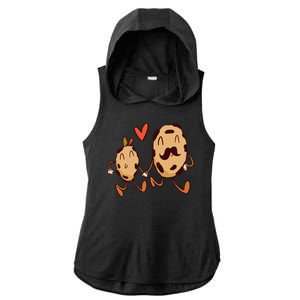 Father And Son Cookies Ladies PosiCharge Tri-Blend Wicking Draft Hoodie Tank