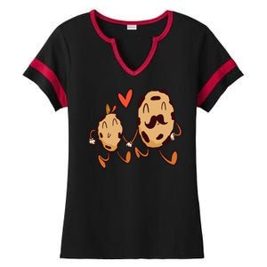 Father And Son Cookies Ladies Halftime Notch Neck Tee