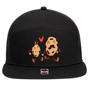 Father And Son Cookies 7 Panel Mesh Trucker Snapback Hat