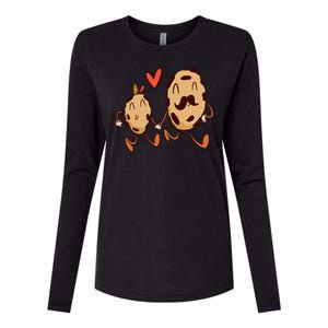 Father And Son Cookies Womens Cotton Relaxed Long Sleeve T-Shirt