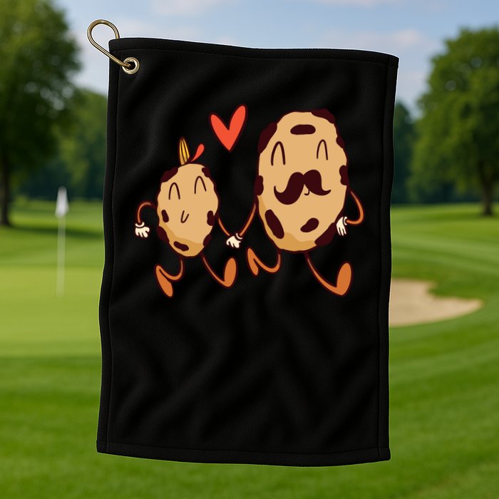 Father And Son Cookies Golf Towel
