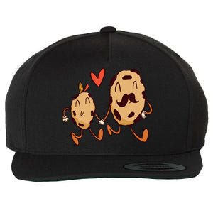 Father And Son Cookies Wool Snapback Cap