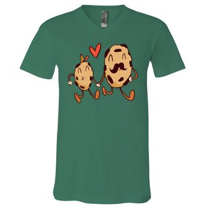 Father And Son Cookies V-Neck T-Shirt