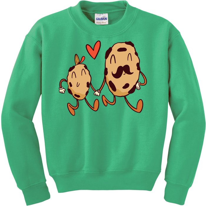 Father And Son Cookies Kids Sweatshirt