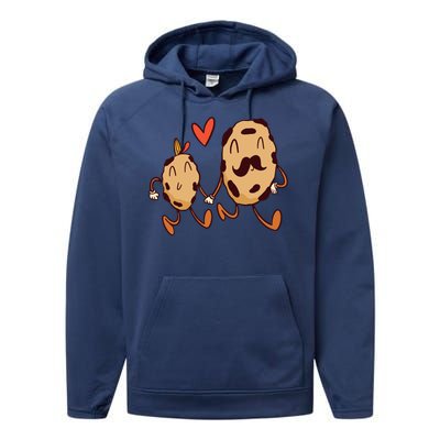 Father And Son Cookies Performance Fleece Hoodie