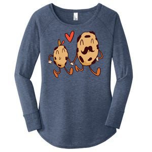 Father And Son Cookies Women's Perfect Tri Tunic Long Sleeve Shirt