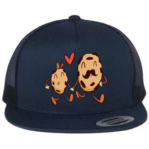 Father And Son Cookies Flat Bill Trucker Hat