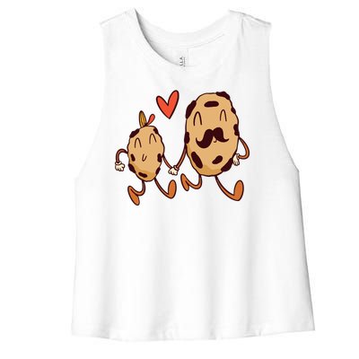 Father And Son Cookies Women's Racerback Cropped Tank