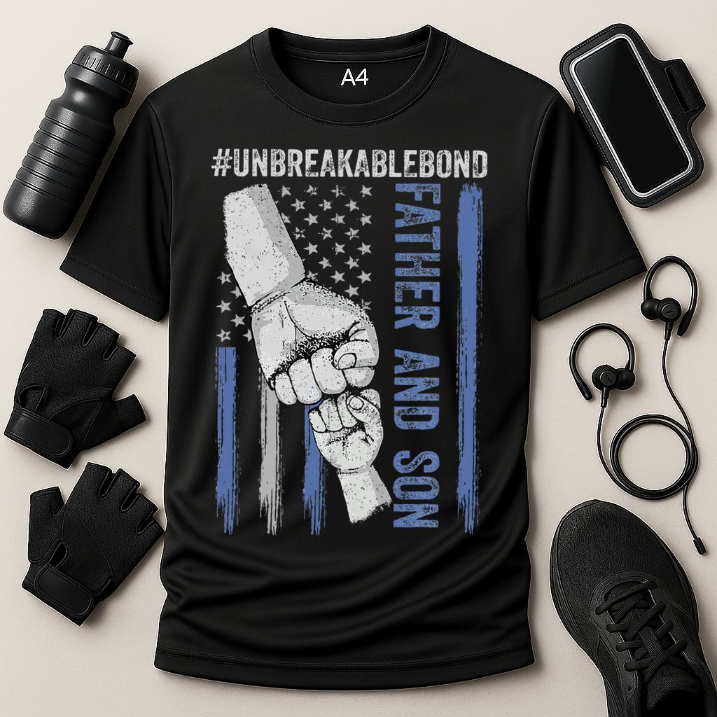 Father And Son Unbreakable Bond Father Day Gifts Cooling Performance Crew T-Shirt