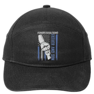 Father And Son Unbreakable Bond Father Day Gifts 7-Panel Snapback Hat