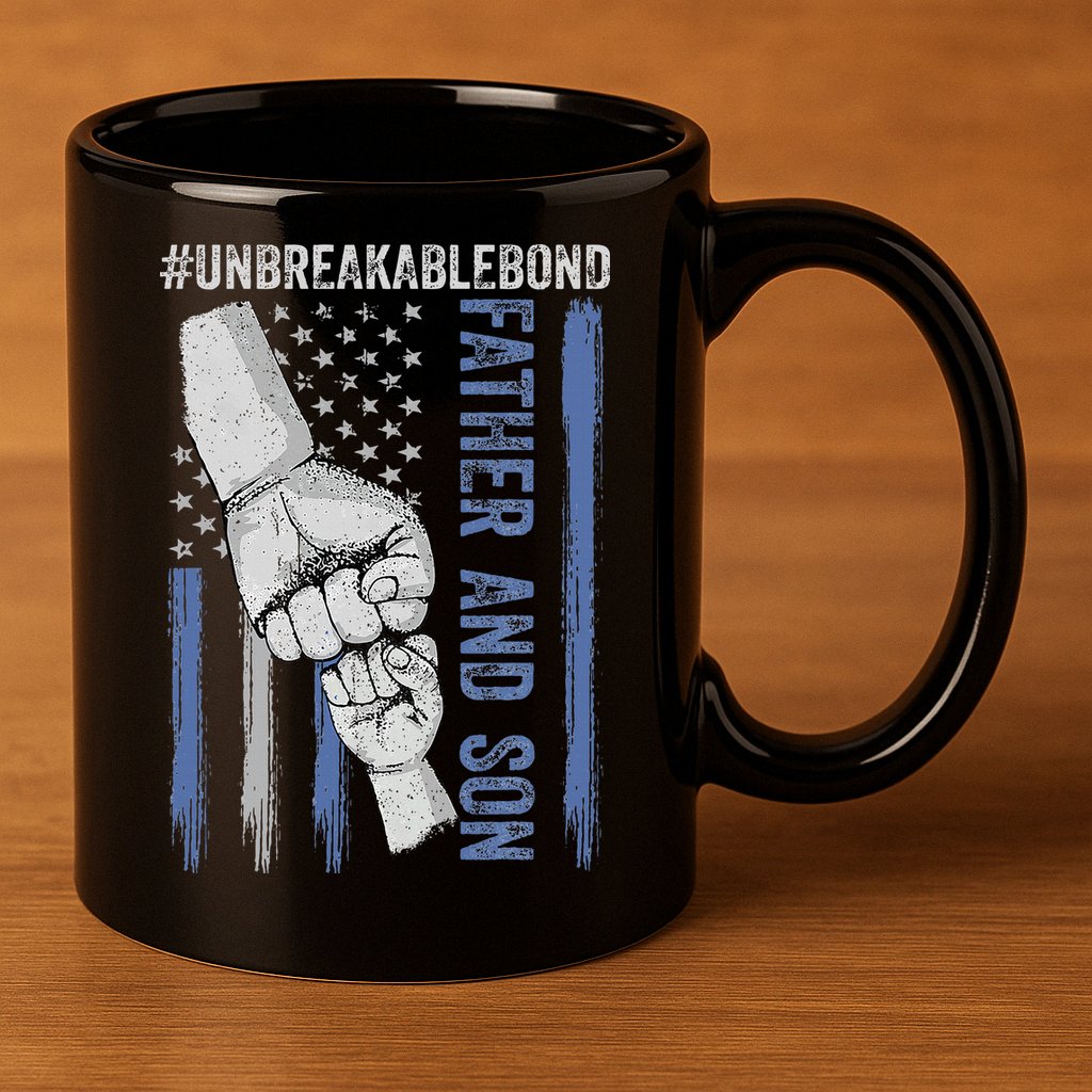Father And Son Unbreakable Bond Father Day Gifts 11oz C Handle Ceramic Mug