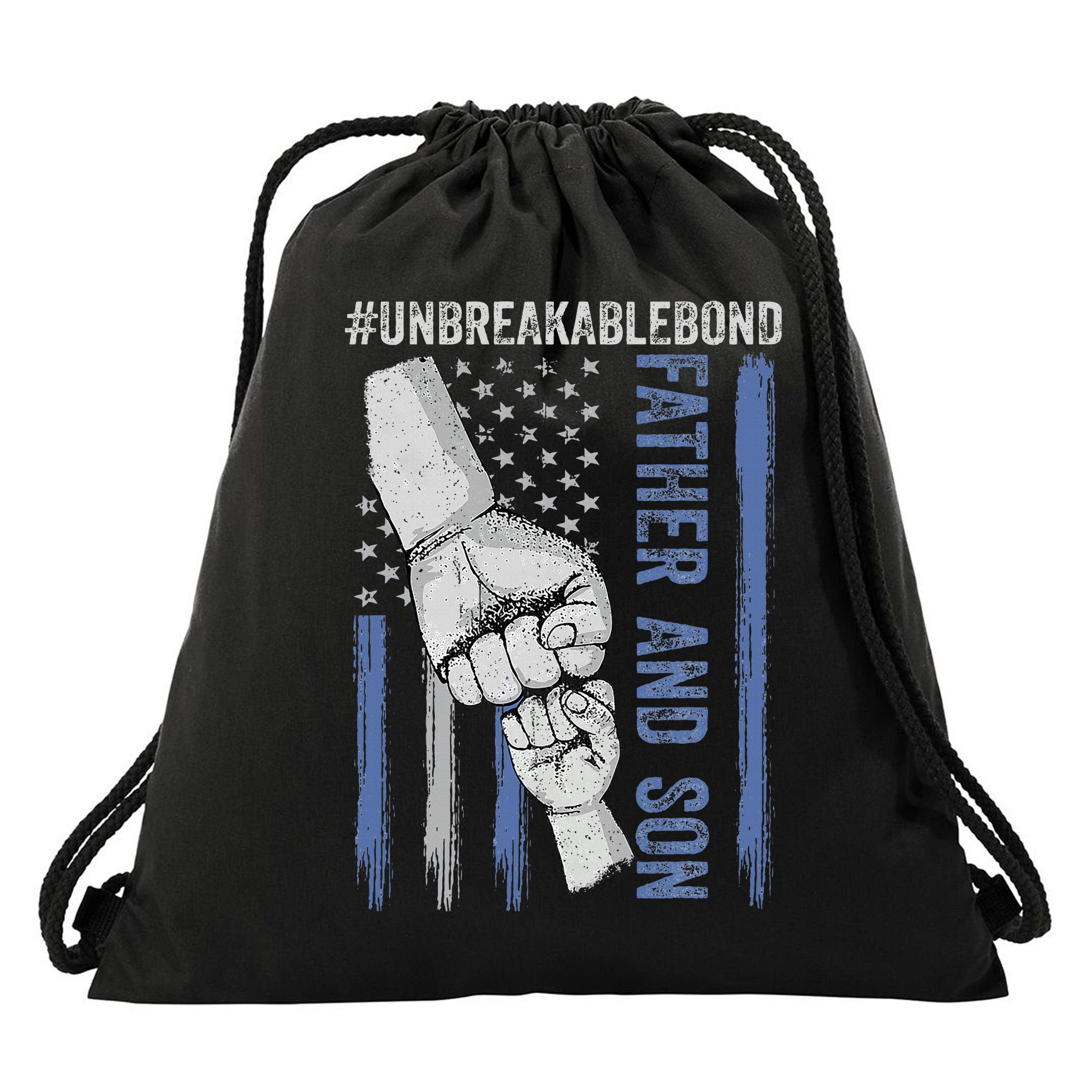 Father And Son Unbreakable Bond Father Day Gifts Drawstring Bag