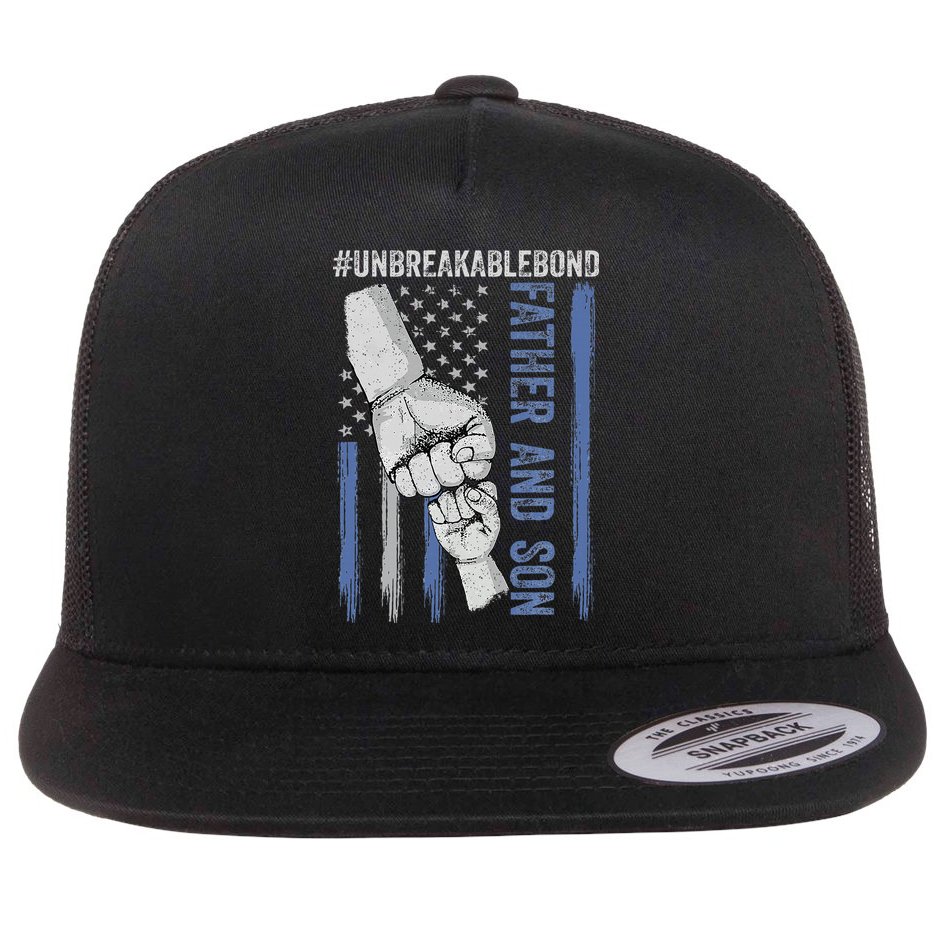 Father And Son Unbreakable Bond Father Day Gifts Flat Bill Trucker Hat