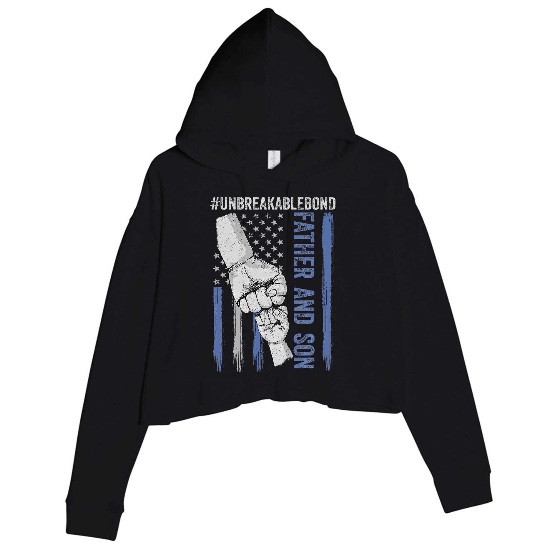 Father And Son Unbreakable Bond Father Day Gifts Crop Fleece Hoodie