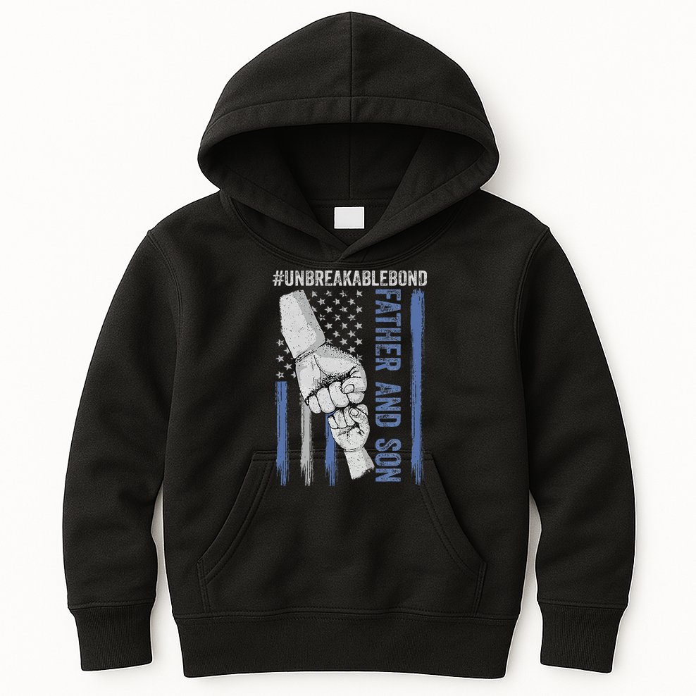 Father And Son Unbreakable Bond Father Day Gifts Kids Hoodie