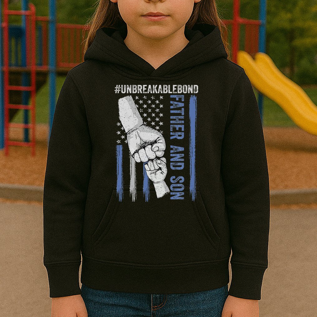 Father And Son Unbreakable Bond Father Day Gifts Kids Hoodie