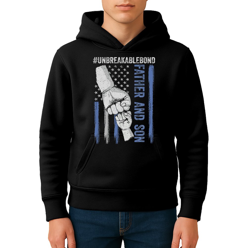 Father And Son Unbreakable Bond Father Day Gifts Kids Hoodie