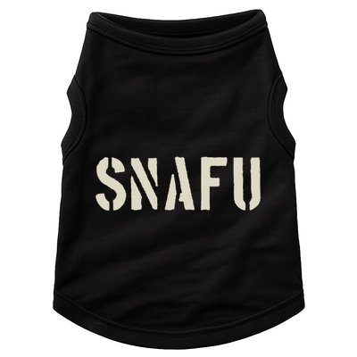 Fubar And Snafu Military And Veteran Humor Doggie Tank