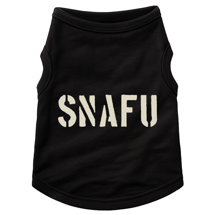 Fubar And Snafu Military And Veteran Humor Doggie Tank