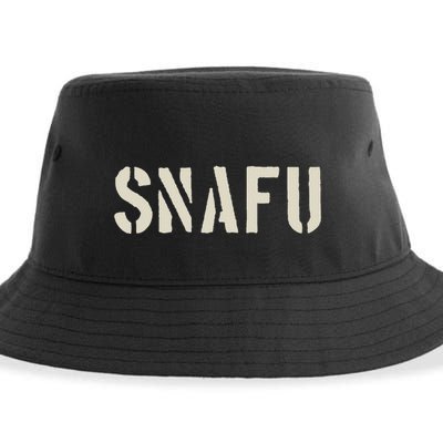 Fubar And Snafu Military And Veteran Humor Sustainable Bucket Hat