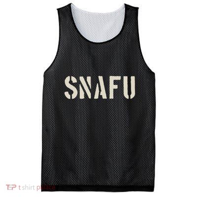 Fubar And Snafu Military And Veteran Humor Mesh Reversible Basketball Jersey Tank