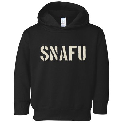 Fubar And Snafu Military And Veteran Humor Toddler Hoodie