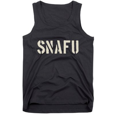 Fubar And Snafu Military And Veteran Humor Tank Top