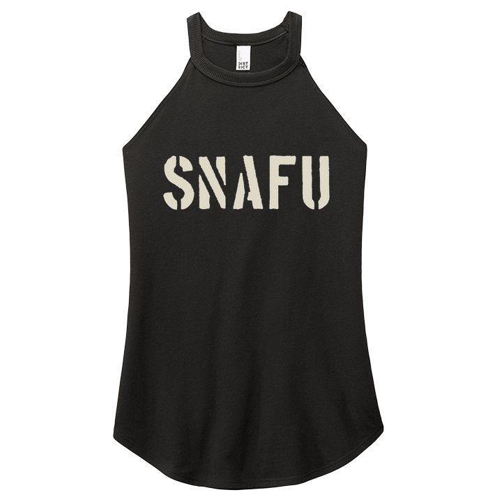 Fubar And Snafu Military And Veteran Humor Women's Perfect Tri Rocker Tank