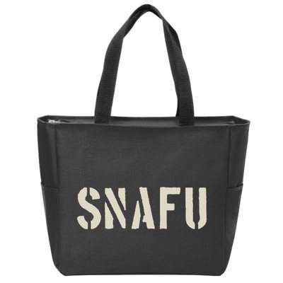 Fubar And Snafu Military And Veteran Humor Zip Tote Bag