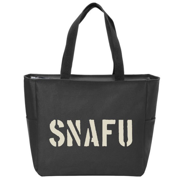 Fubar And Snafu Military And Veteran Humor Zip Tote Bag