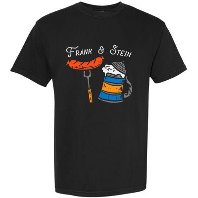 Frank And Stein Funny German Bavarian Oktoberfest Garment-Dyed Heavyweight T-Shirt