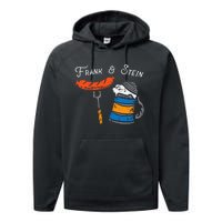 Frank And Stein Funny German Bavarian Oktoberfest Performance Fleece Hoodie