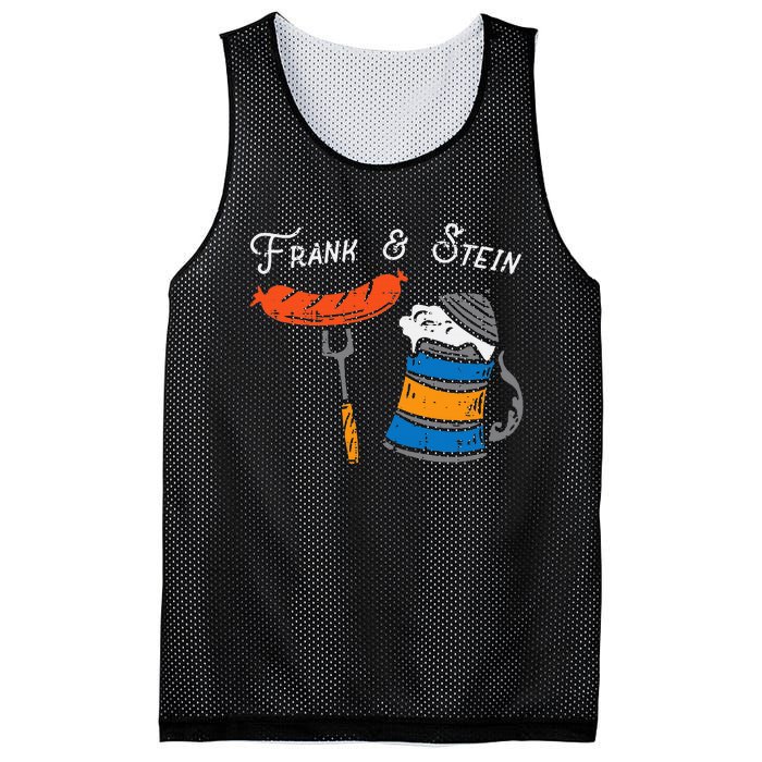 Frank And Stein Funny German Bavarian Oktoberfest Mesh Reversible Basketball Jersey Tank