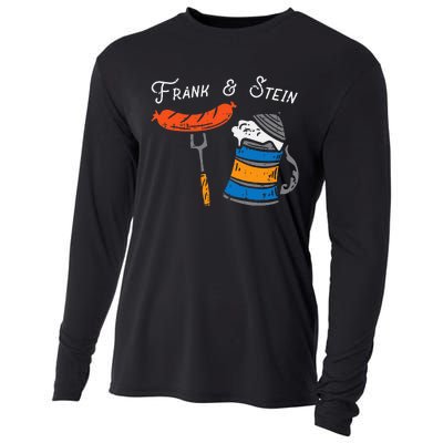 Frank And Stein Funny German Bavarian Oktoberfest Cooling Performance Long Sleeve Crew