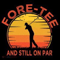 ForeTee And Still On Par Funny 40th Birthday Golfer Flexfit Unipanel Trucker Cap