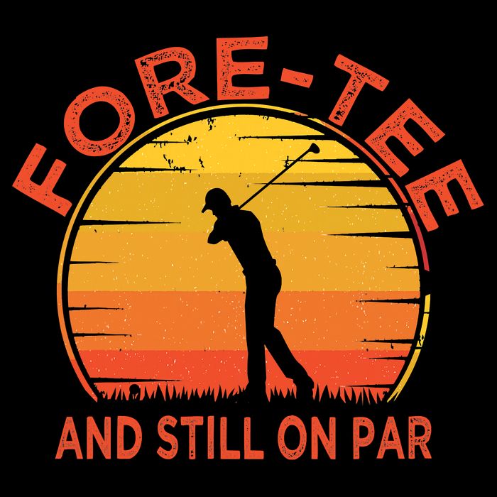 ForeTee And Still On Par Funny 40th Birthday Golfer Bag