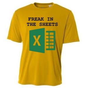 Funny Accountant Spreadsheet Freak In The Sheets Cooling Performance Crew T-Shirt