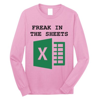 Funny Accountant Spreadsheet Freak In The Sheets Long Sleeve Shirt