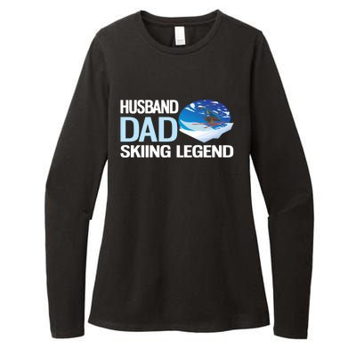 Funny Alpine Skiing Husband Dad Skiing Legend Gift Womens CVC Long Sleeve Shirt