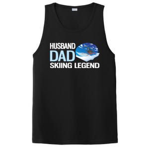 Funny Alpine Skiing Husband Dad Skiing Legend Gift PosiCharge Competitor Tank